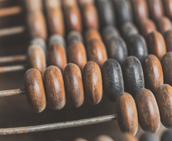 Wooden abacus 